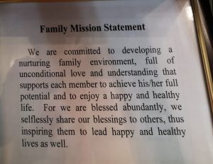 The F Family Mission Statement